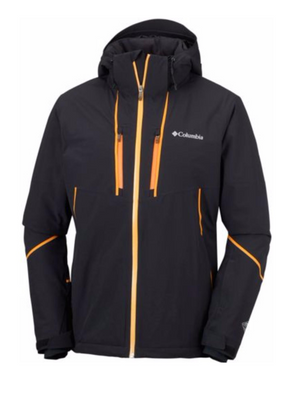Men s Ski Jacket Columbia MILLENNIUM BLUR in Black Orange Online Rental